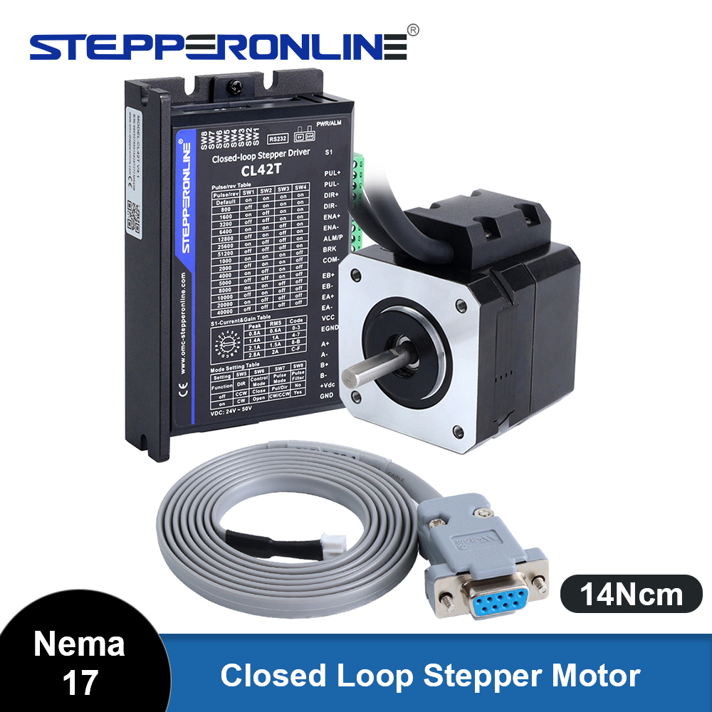 STEPPERONLINE Nema 17 Комплект – обзор и цена Closed Loop Stepper Motor Nema 17